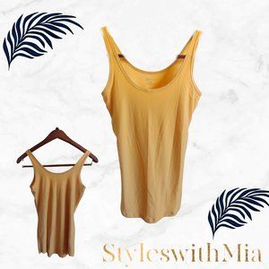 Yellow Super Silky Sweat Resistant Work out Tank/ Work under Shirt